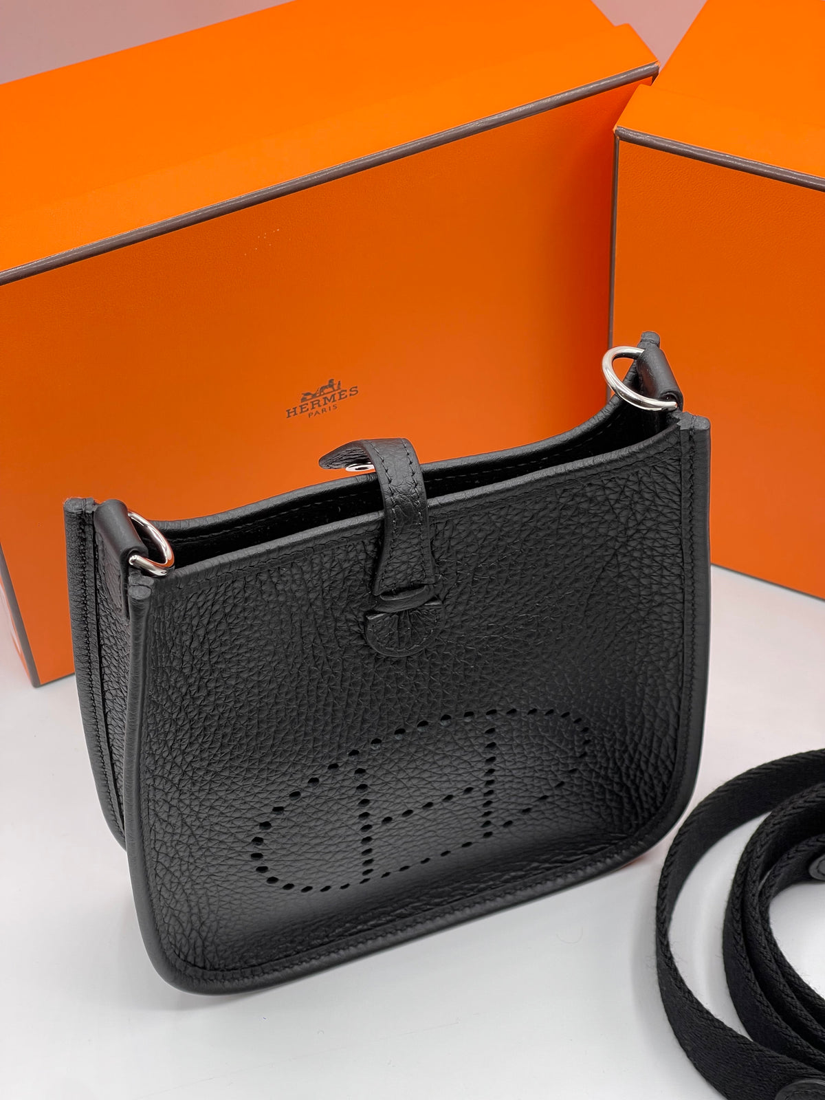 Hermès - Borsa Evelyne 16 nera