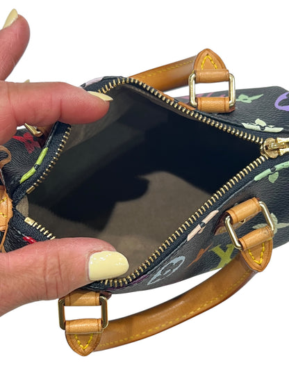 Louis Vuitton - sac nano speedy murakami noir
