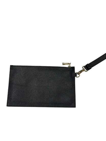 Versace - Pochette médusa cuir noir