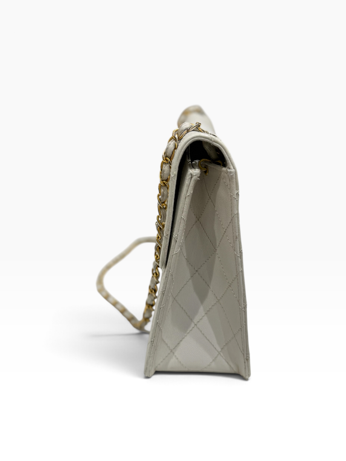Chanel - Sac Timeless square blanc