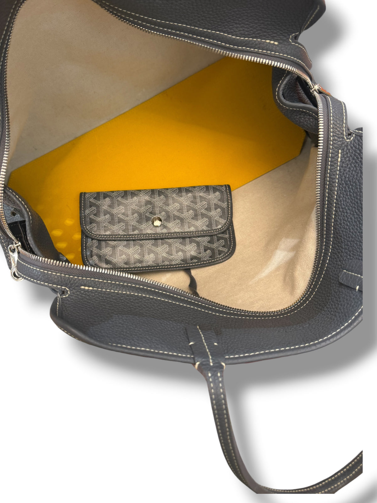 Goyard – Hundetasche aus grauem Canvas