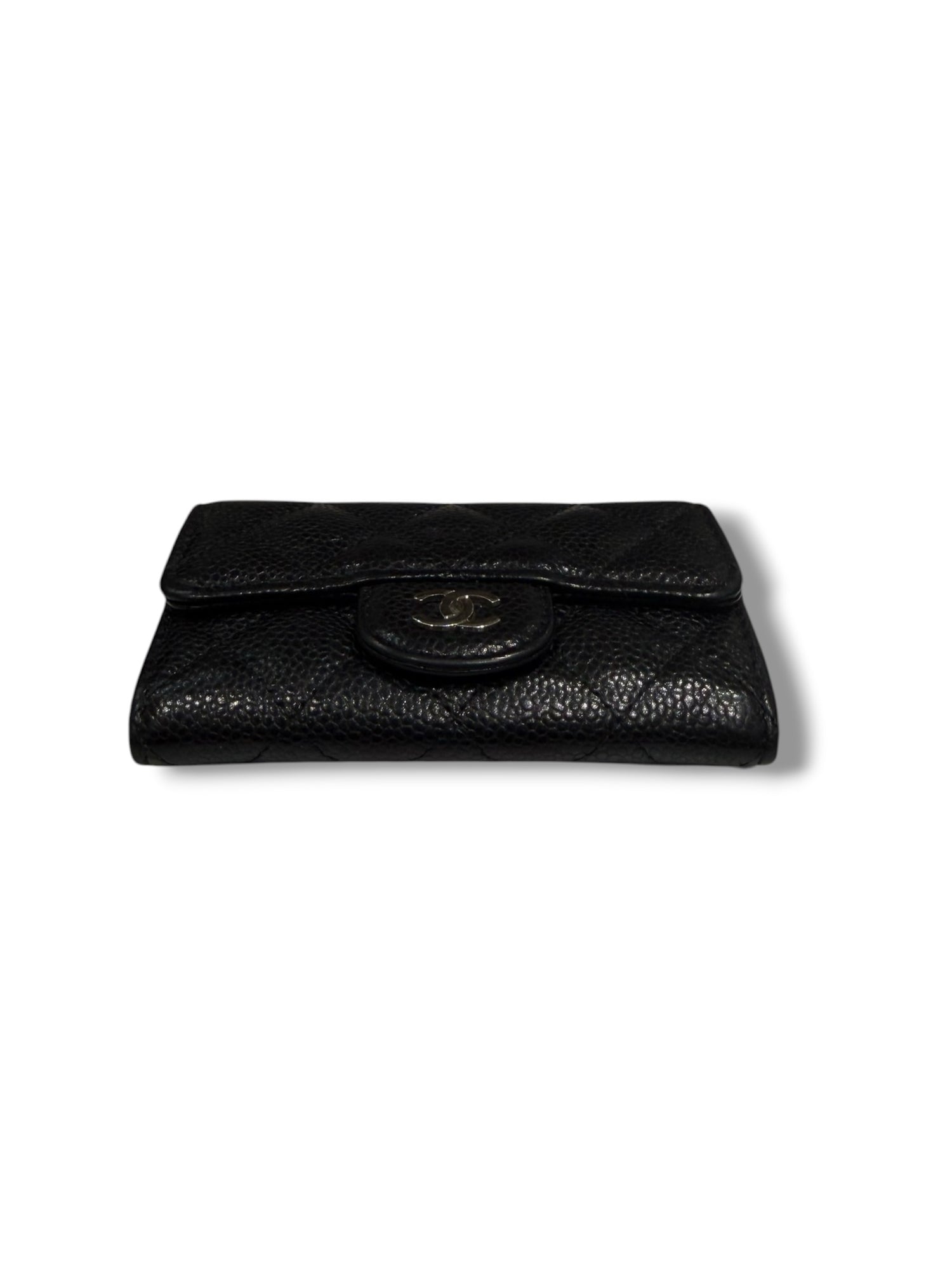 Chanel - Mini portefeuille à rabat noir