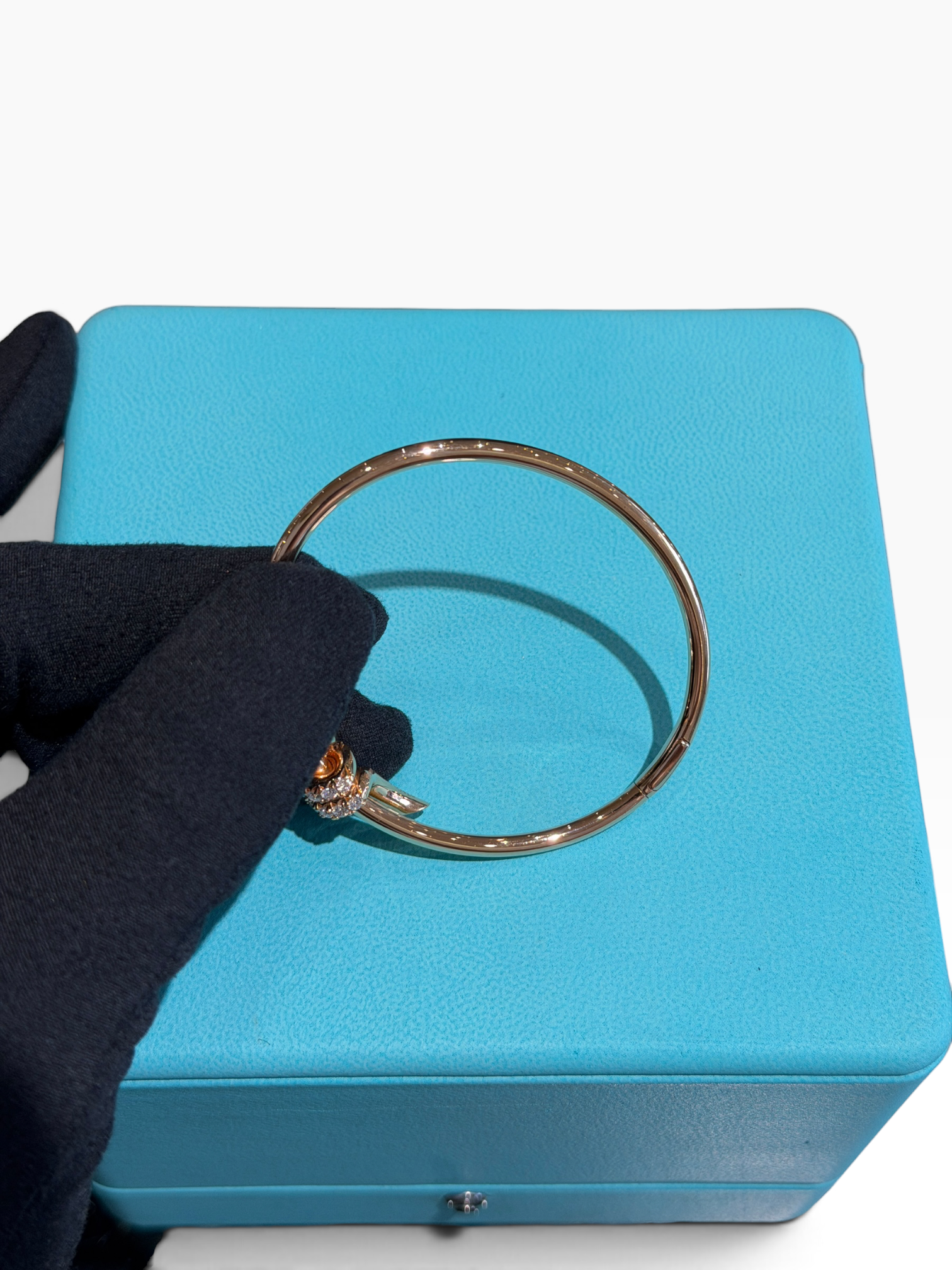 Tiffany &amp; Co - Bracelet Knot or rose et diamants
