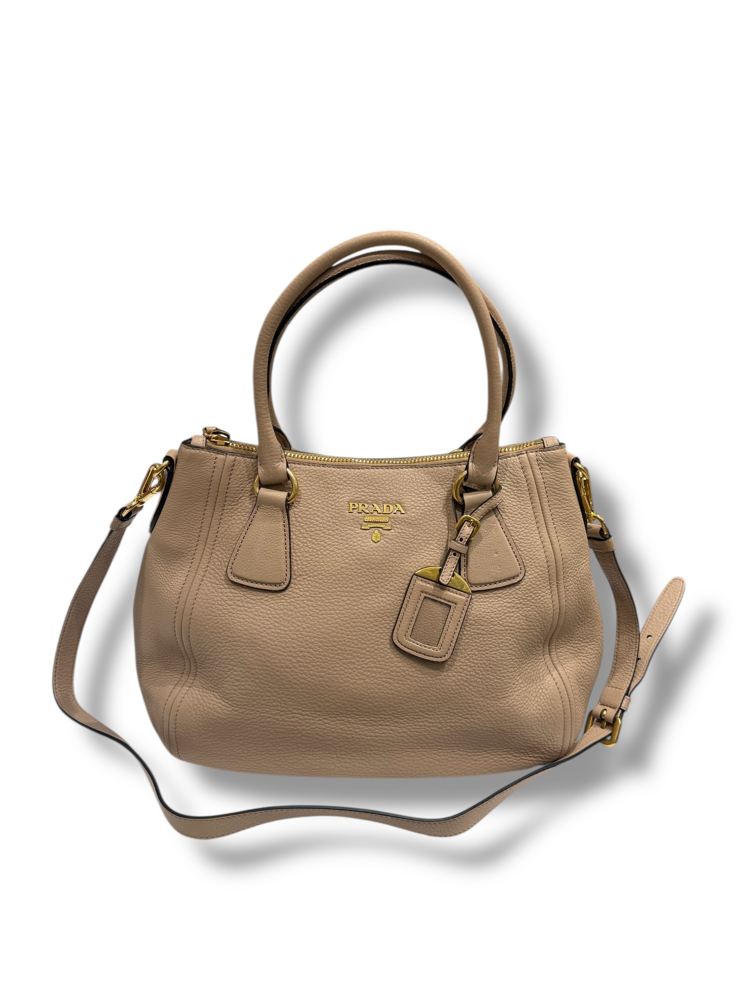 Prada - Tasche Vitello Phenix beige