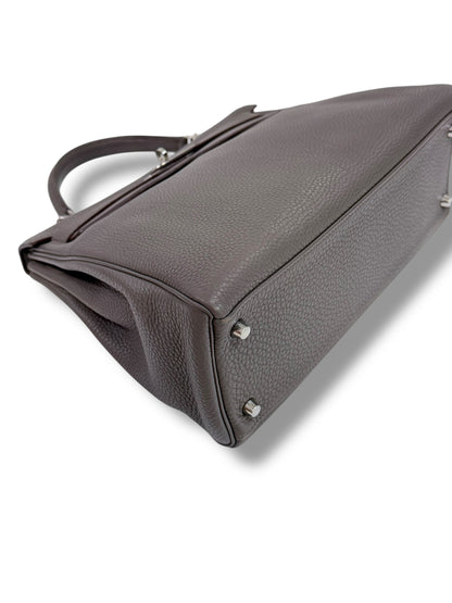 Hermès - Sac Kelly 32 étoupe