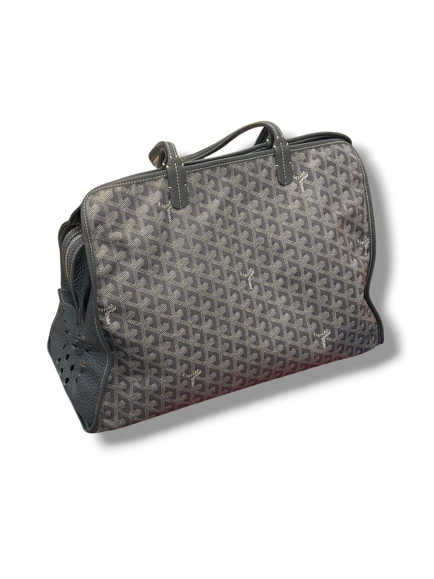 Goyard - Sac à chien toile gris