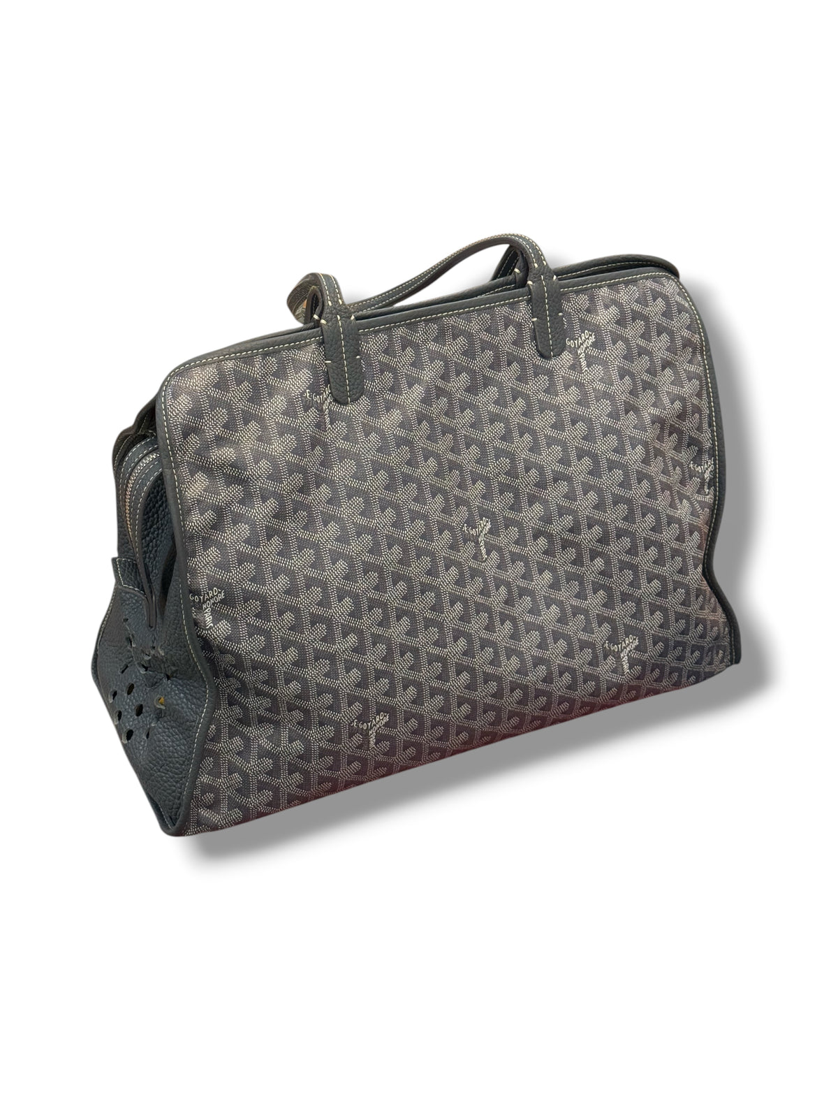 Goyard – Hundetasche aus grauem Canvas
