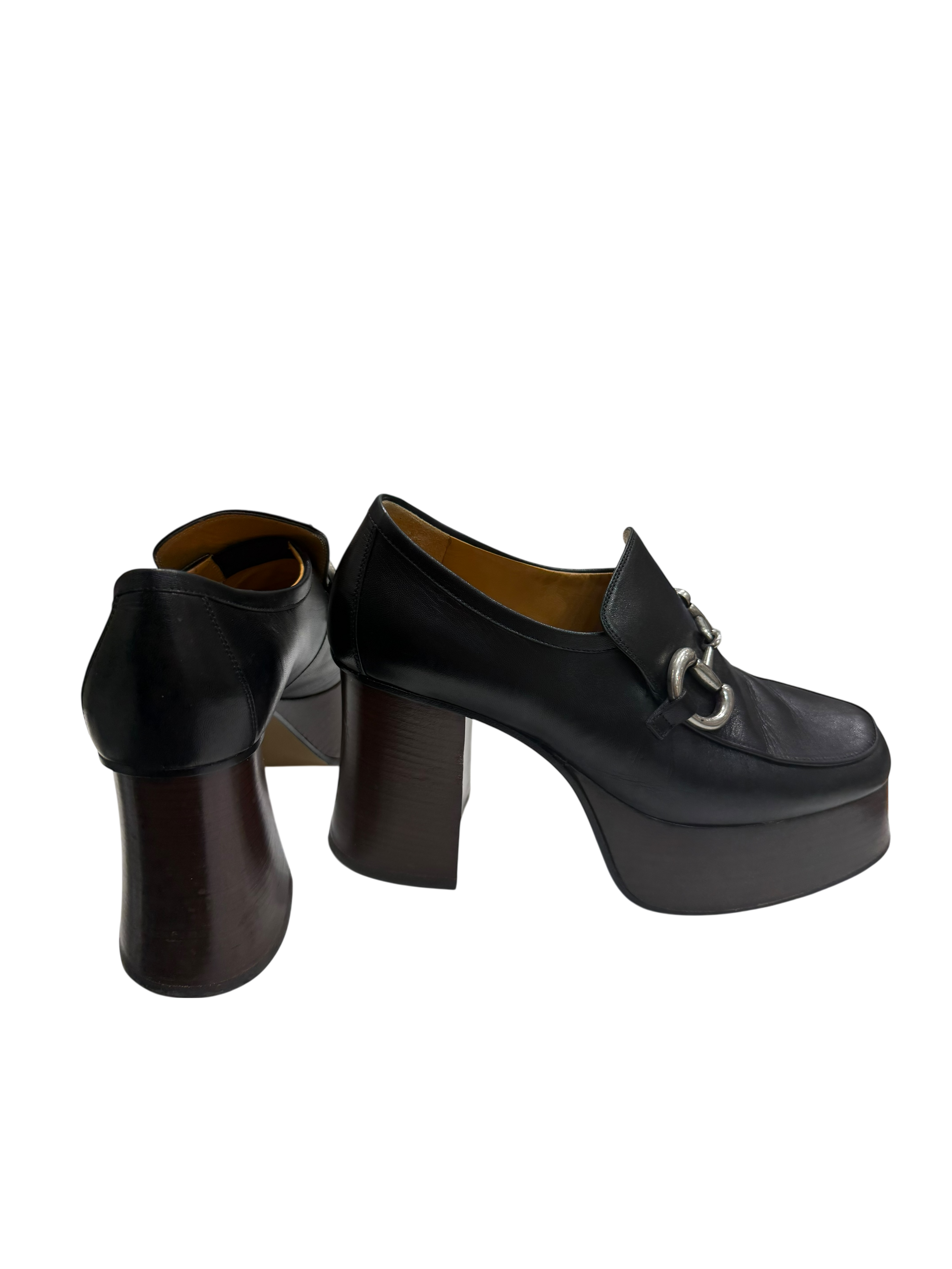 Gucci - Mocassins Horsebit à Plateforme T37 | Les Folies d&