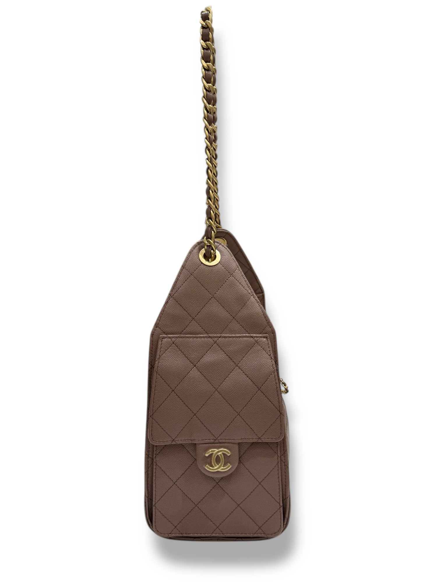 Chanel - Sac modèle 25 small marron