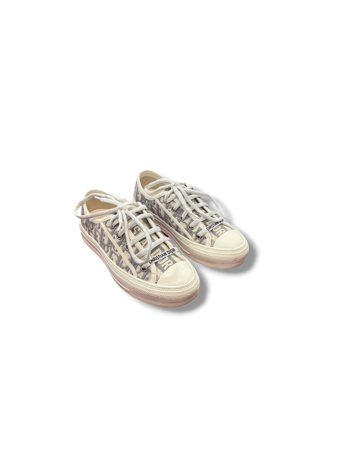 Dior - Sneakers Walk’n’Dior oblique gris T35,5