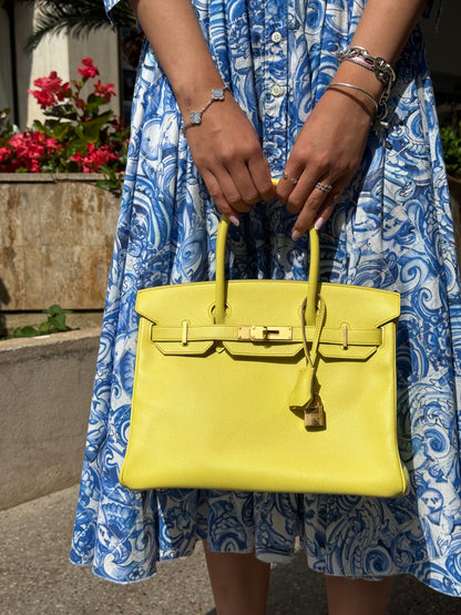 Hermès - Birkin 30 Lime Epsom GHW
