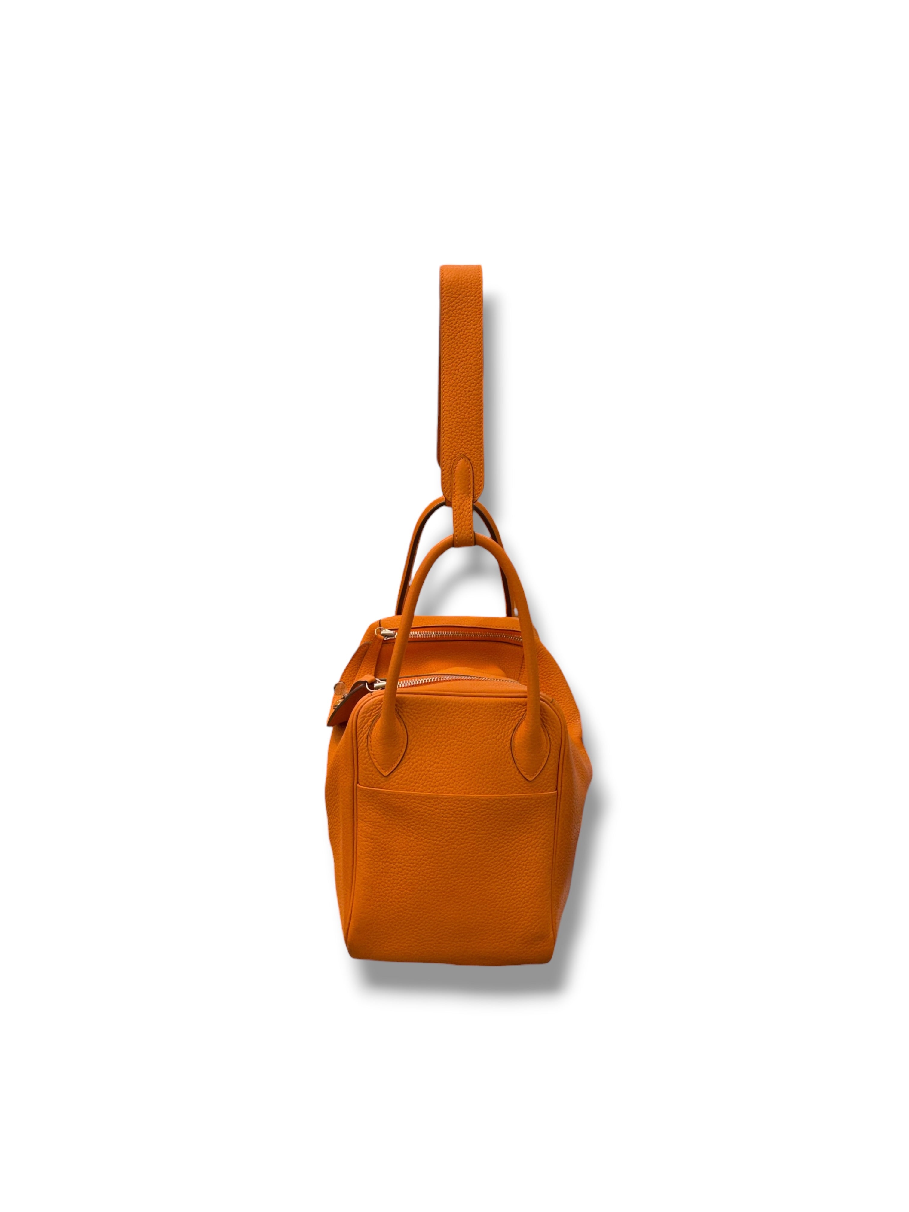 Hermès - Sac Lindy 30 Orange PHW