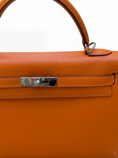 Hermès - Sac Kelly 32 orange