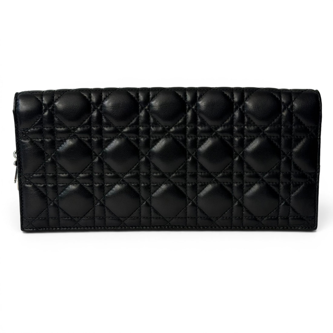 Dior - Pochette Lady Dior en cuir cannage noir