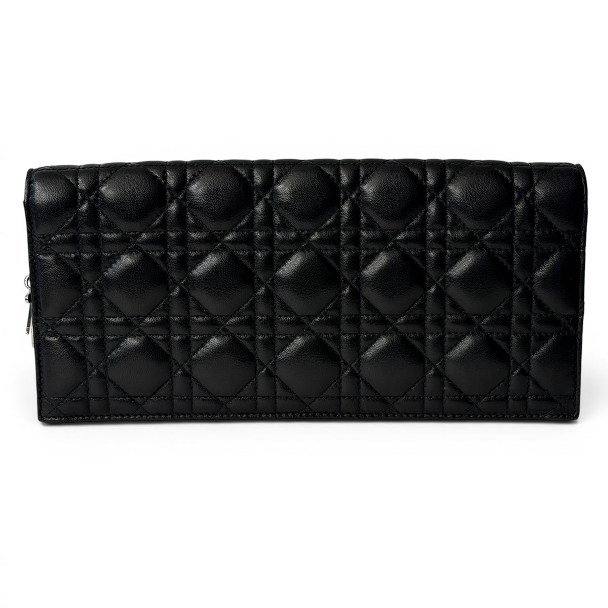 Dior - Pochette Lady Dior en cuir cannage noir