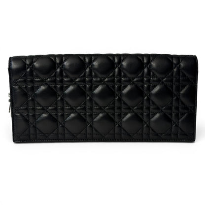 Dior - Pochette Lady Dior en cuir cannage noir