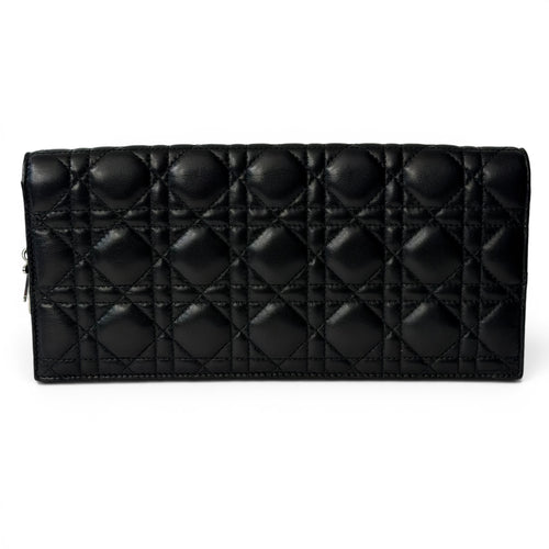 Dior - Pochette Lady Dior en cuir cannage noir
