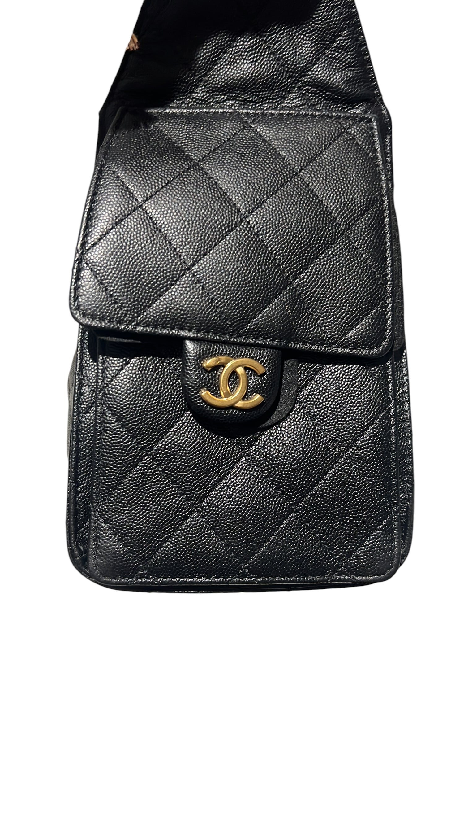 Chanel - sac 25 small cuir noir