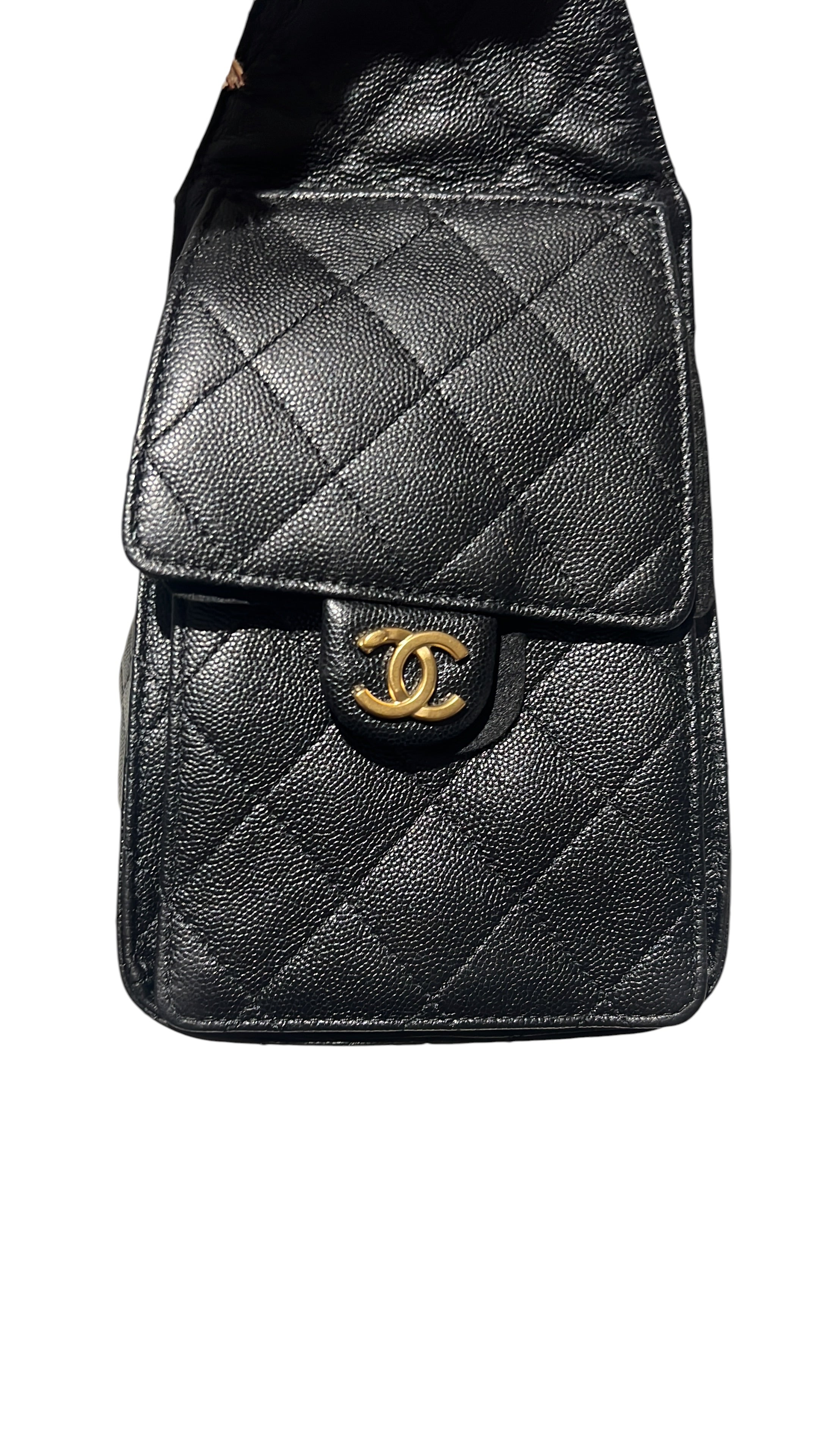 Chanel - sac 25 small cuir noir