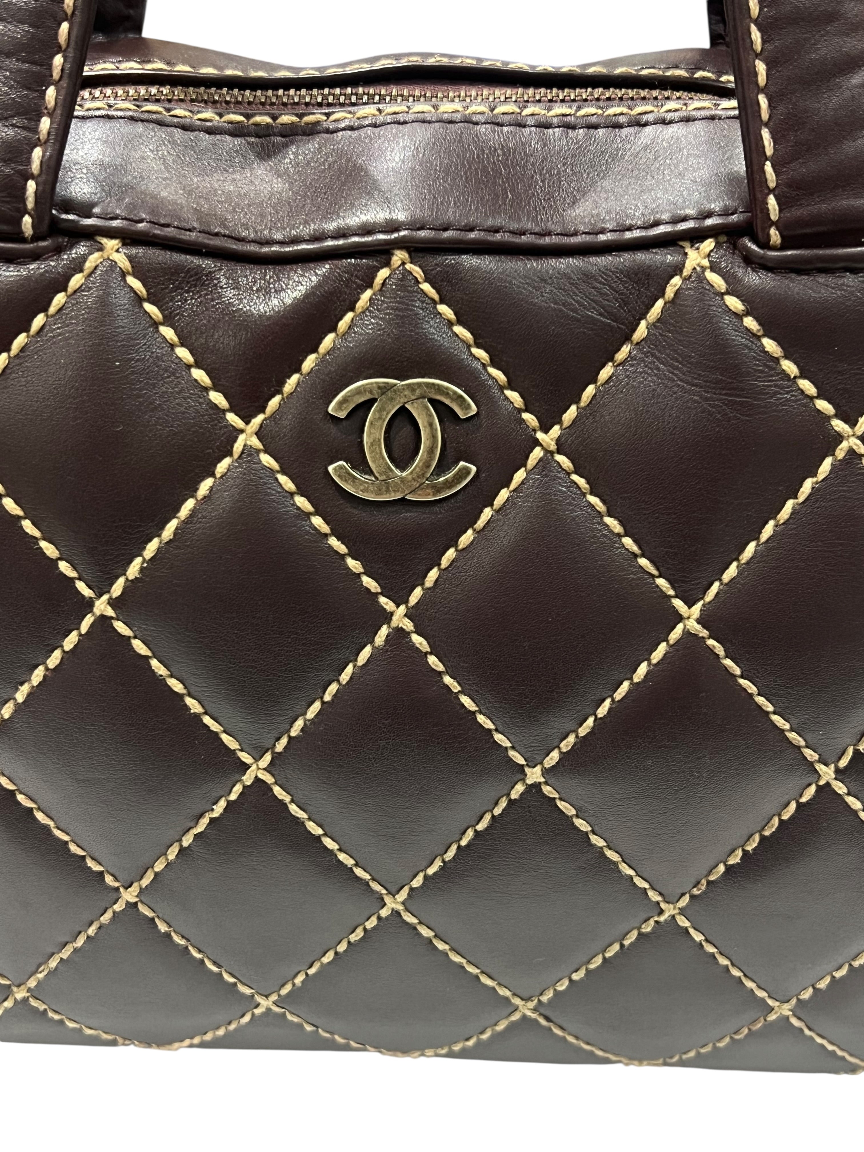 Sac Chanel -  Cuir Marron Wild Stitch | Les Folies d’Eugénie