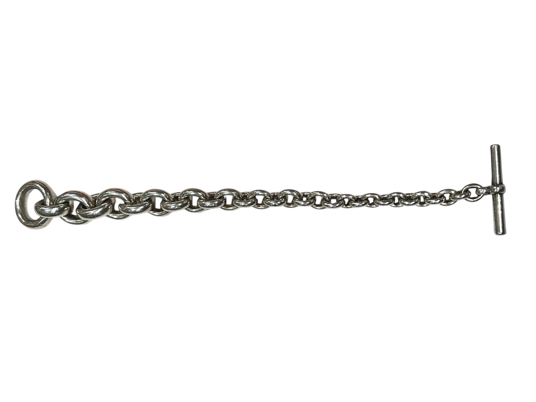 Hermès - bracelet crescendo argent massif