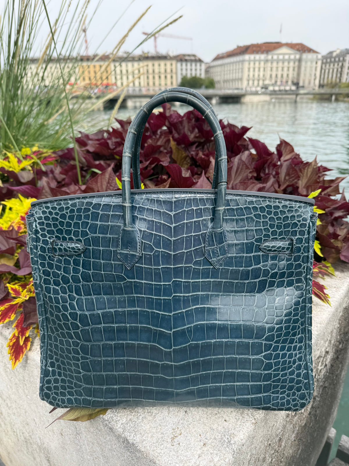 Hermès - Sac Birkin 35 porosus Colvert