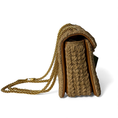 Valentino - Borsa One Stud rafia