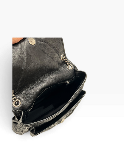 Saint Laurent - sac Nikki cuir noir all black