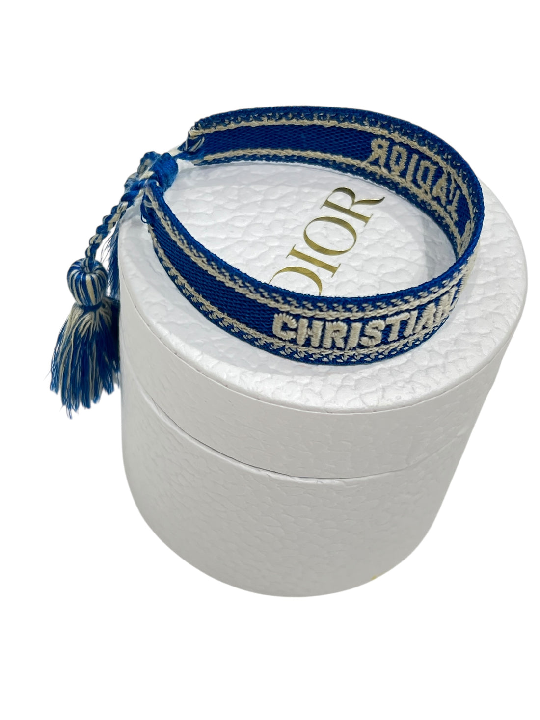 Dior - bracelet coton bleu
