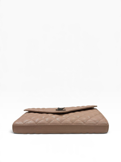 Saint Laurent - Sac Wallet Enveloppe Beige