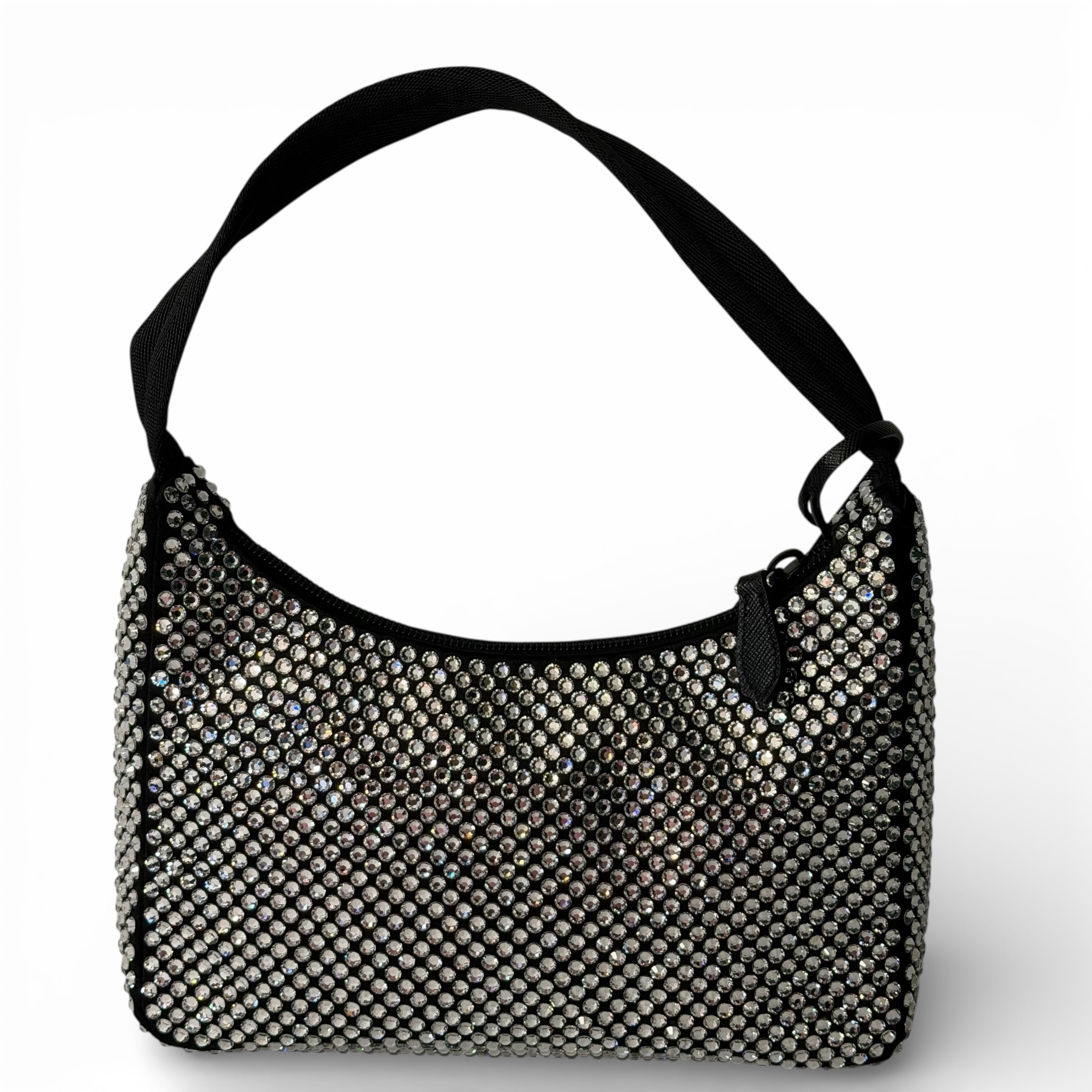 Prada - Sac Ré-édition En Satin à Cristaux | Les Folies d’Eugénie