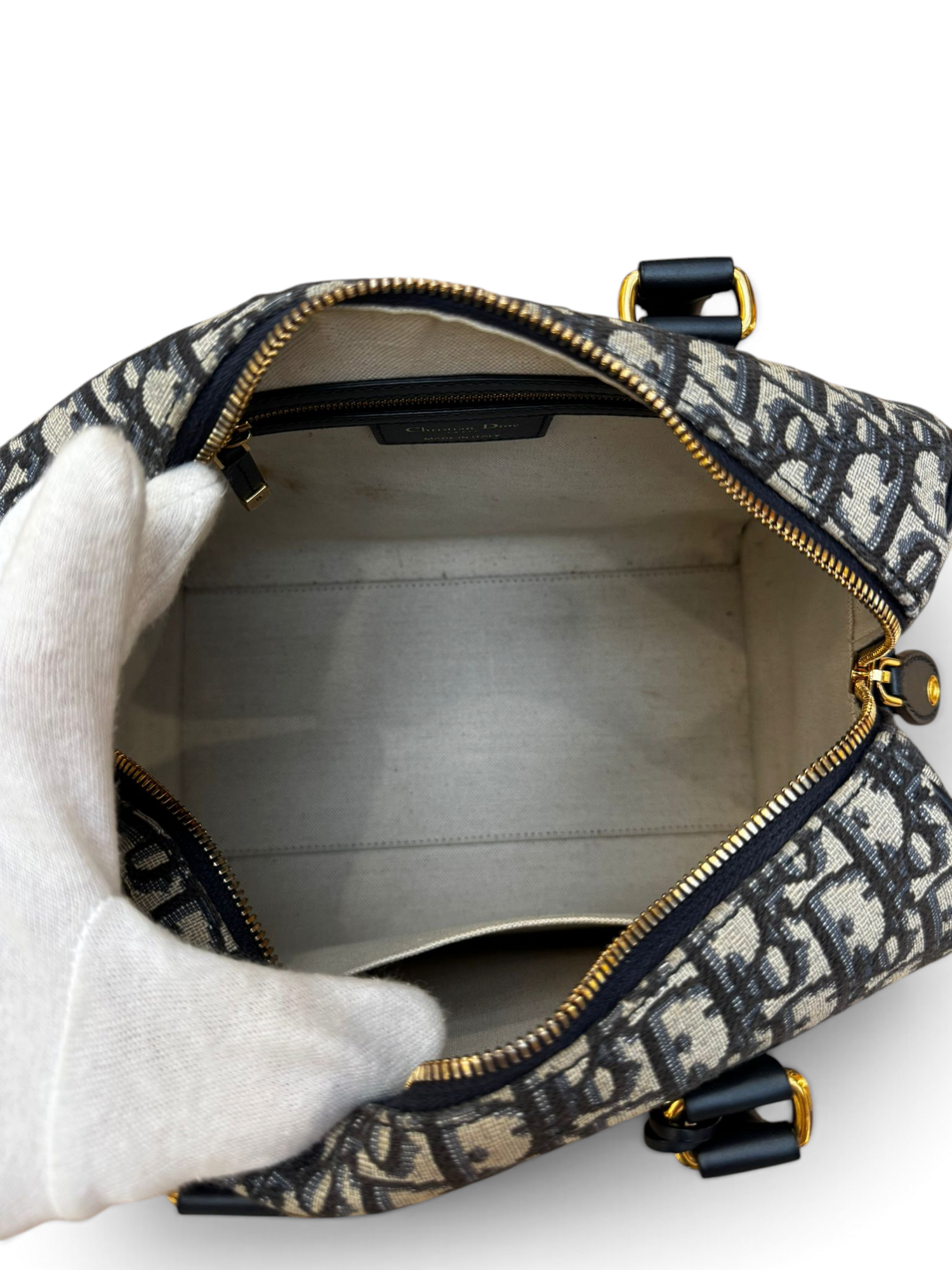 Dior - Sac Bowling en toile Jacquard monogramme oblique