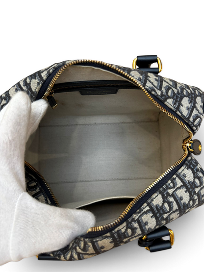 Dior - Sac Bowling en toile Jacquard monogramme oblique