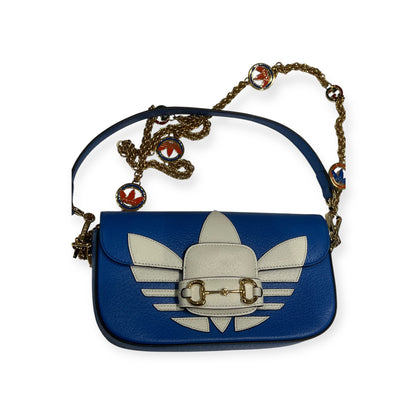 Gucci - sac adidas cuir bleu édition limitée