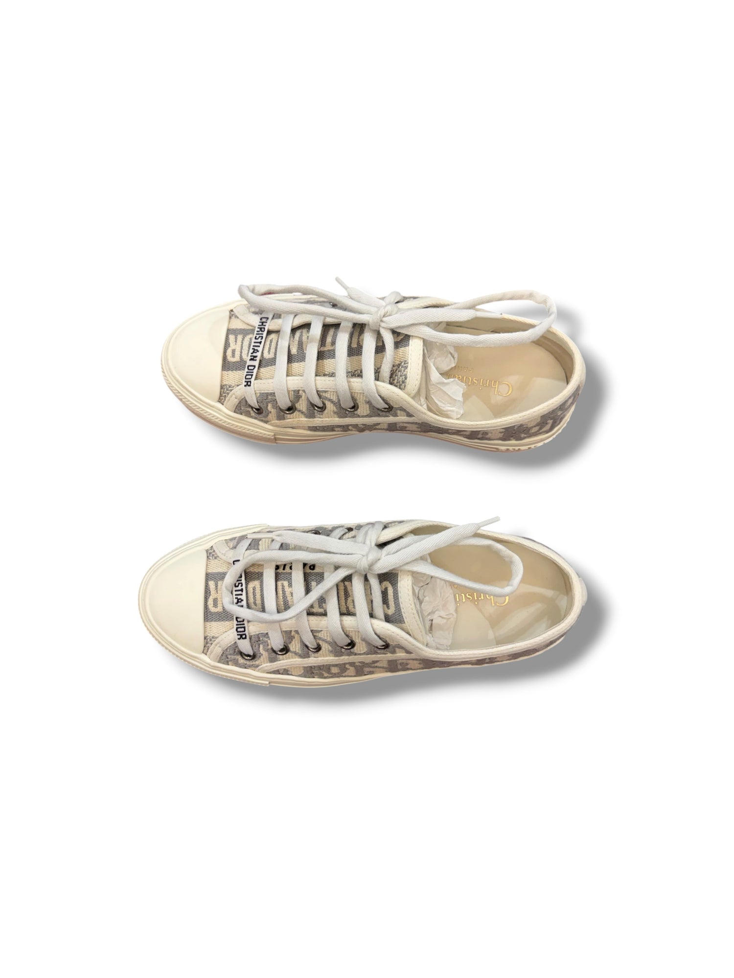 Dior - Sneakers Walk’n’Dior oblique gris T35,5