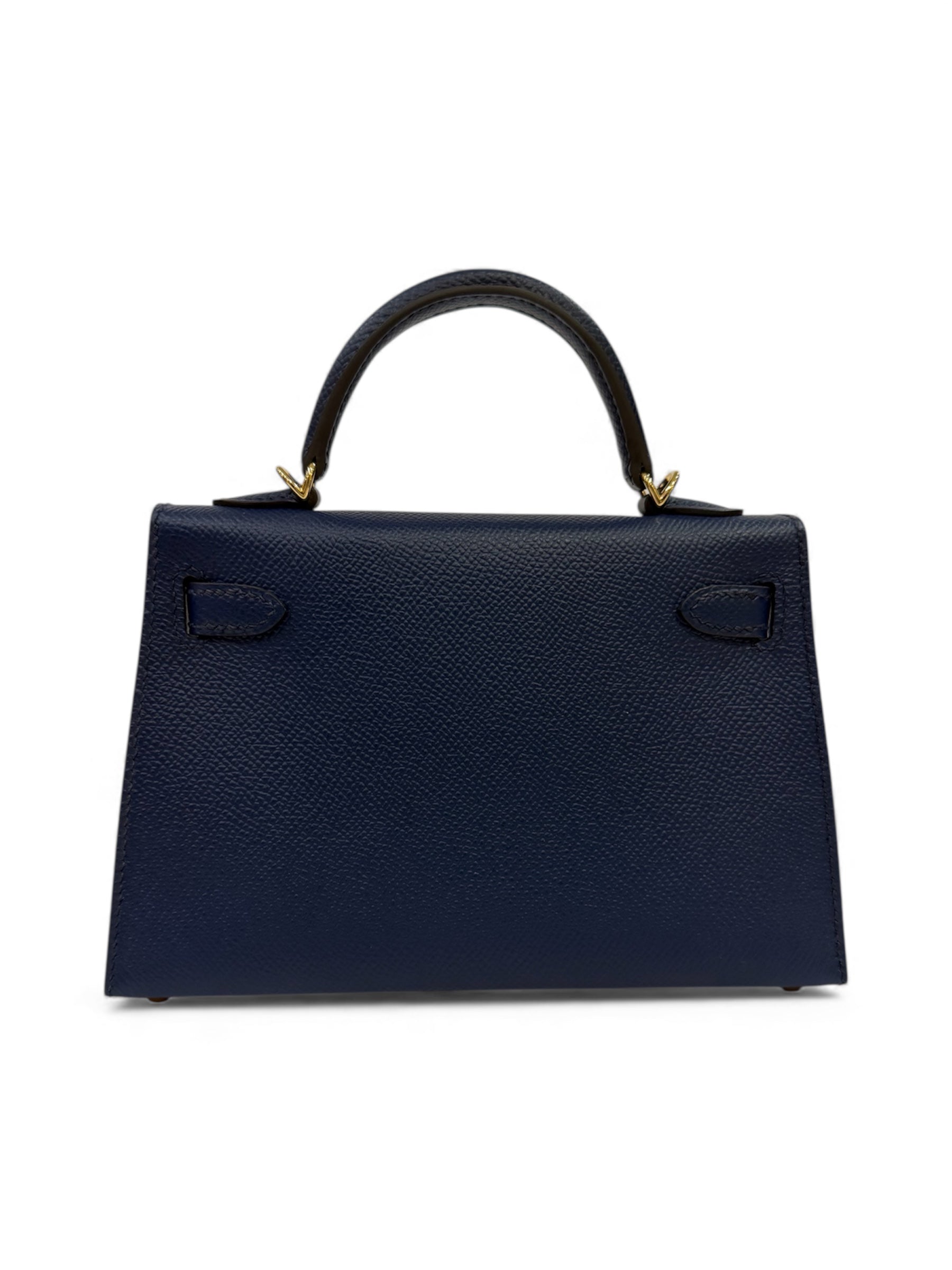 Hermès - Borsa Kelly II sellier Mini Bleu Navy