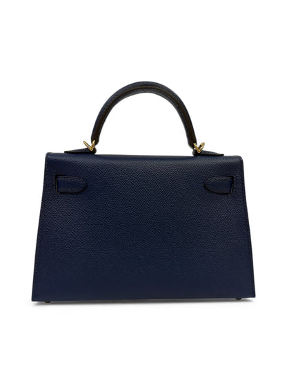 Hermès - Sac Kelly II sellier Mini Bleu Navy