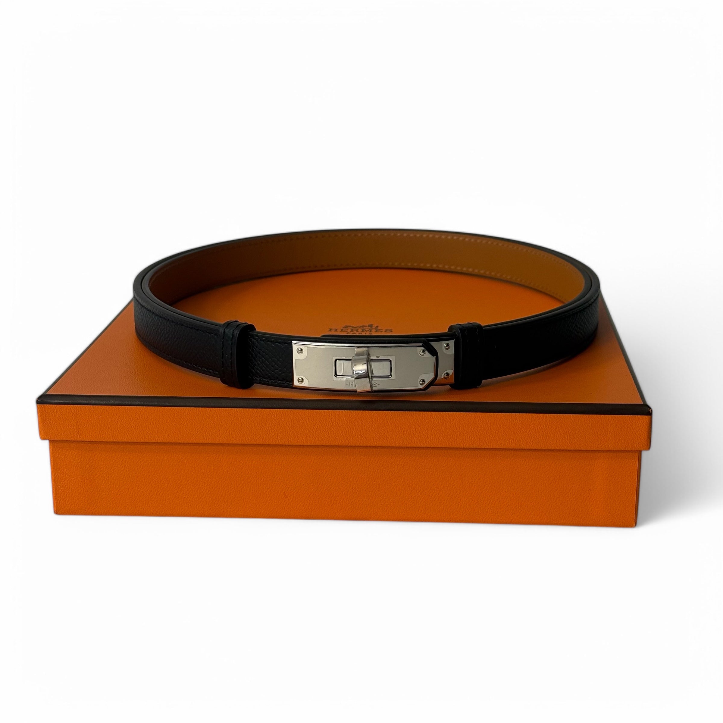 Hermès - Ceinture Kelly noire