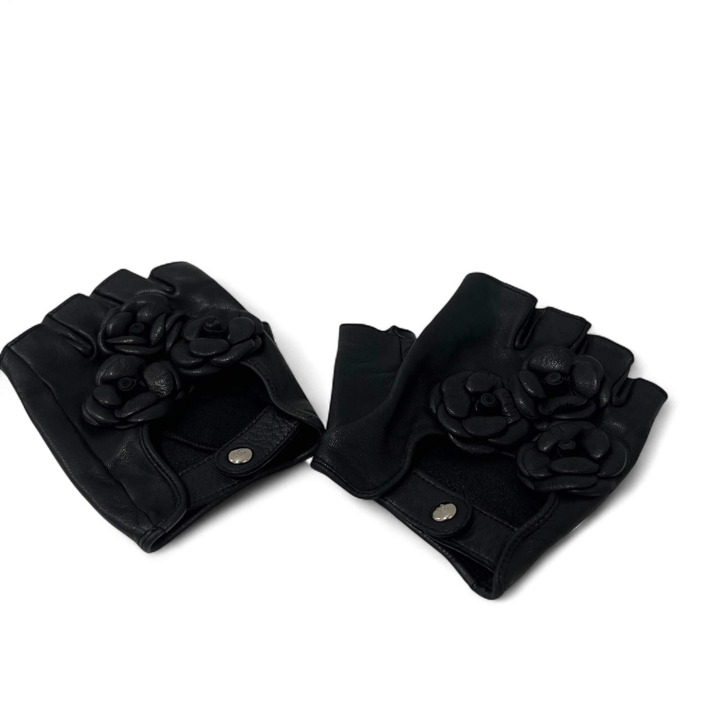 Chanel - Camélias Fingerlose Handschuhe