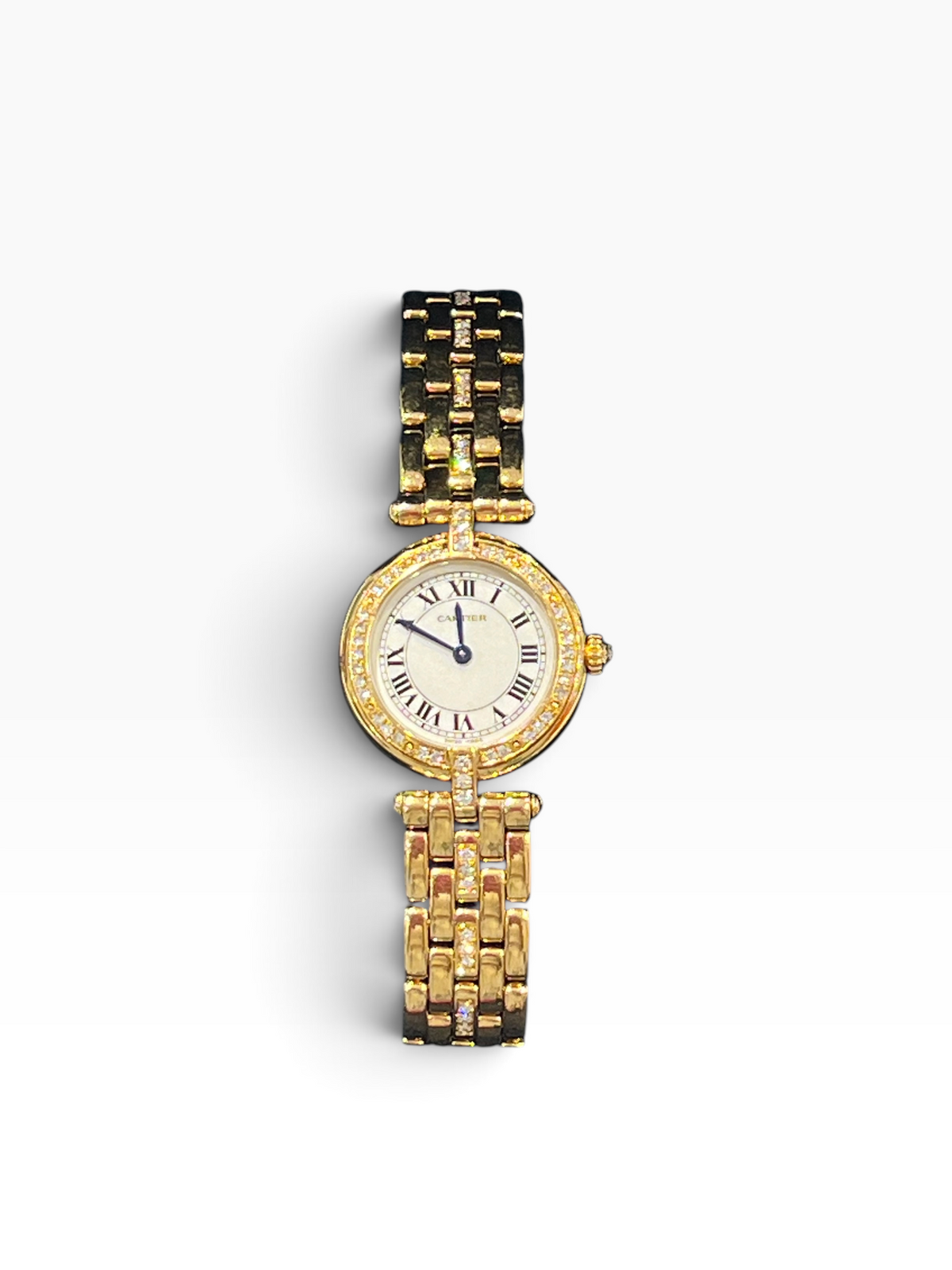 Cartier - montre panthère Vendôme full or jaune et diamants