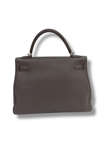 Hermès - Sac Kelly 32 étoupe