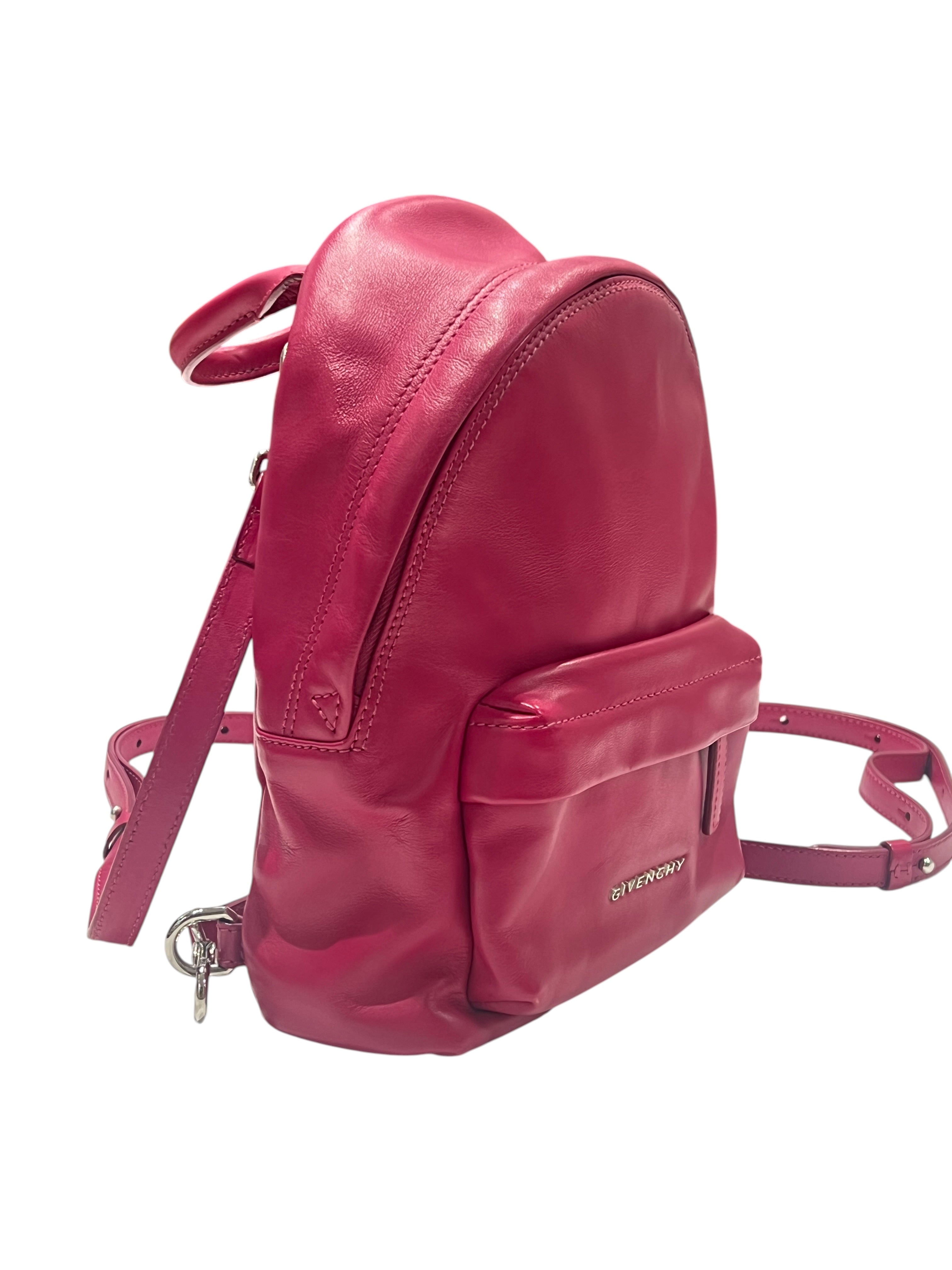 Givenchy - sac à dos mini cuir fushia