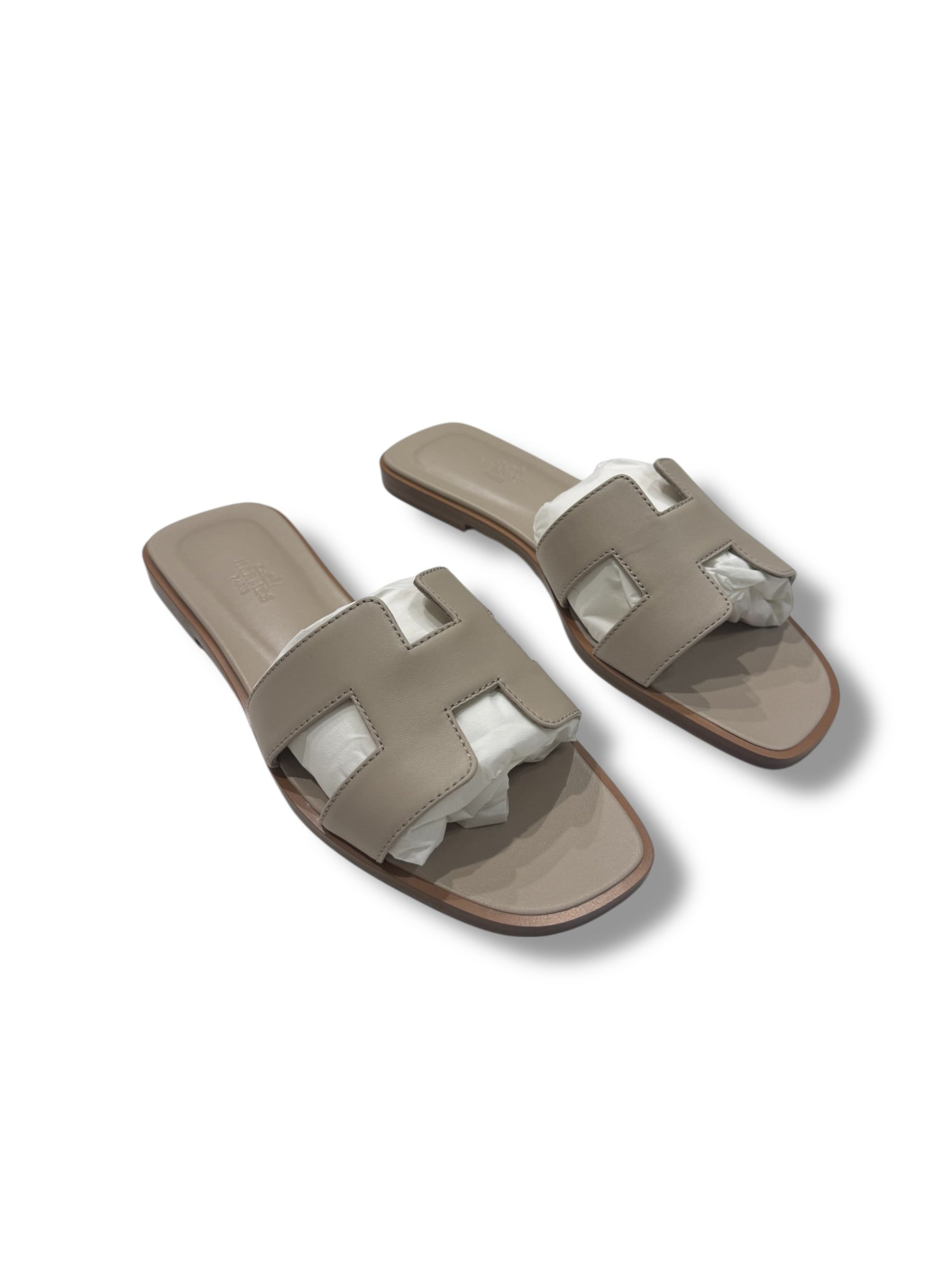 Hermès Sandales Oran Beige Nomade T37 | Les Folies d’Eugénie