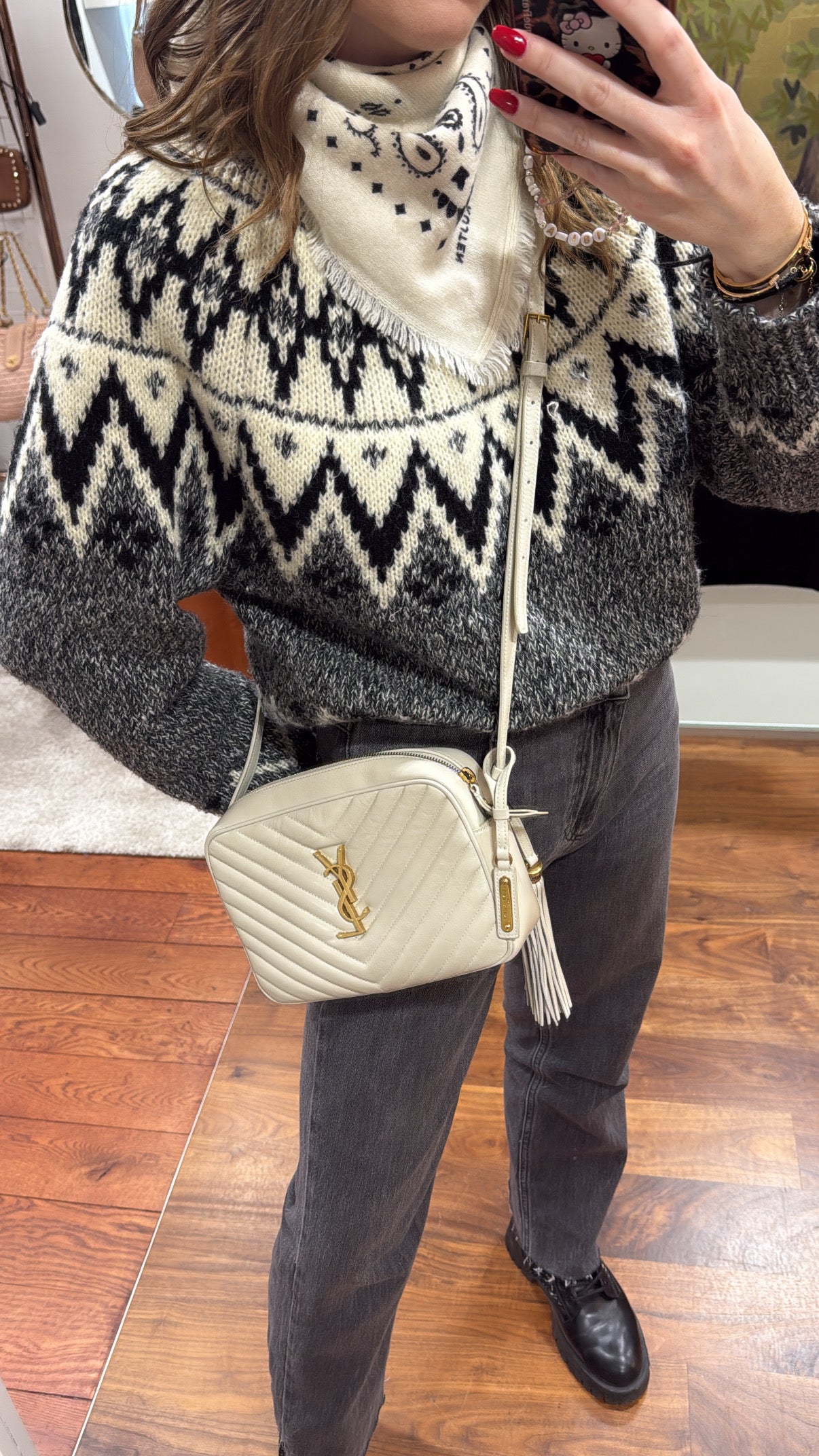 Saint Laurent - Sac Lou en cuir matelassé