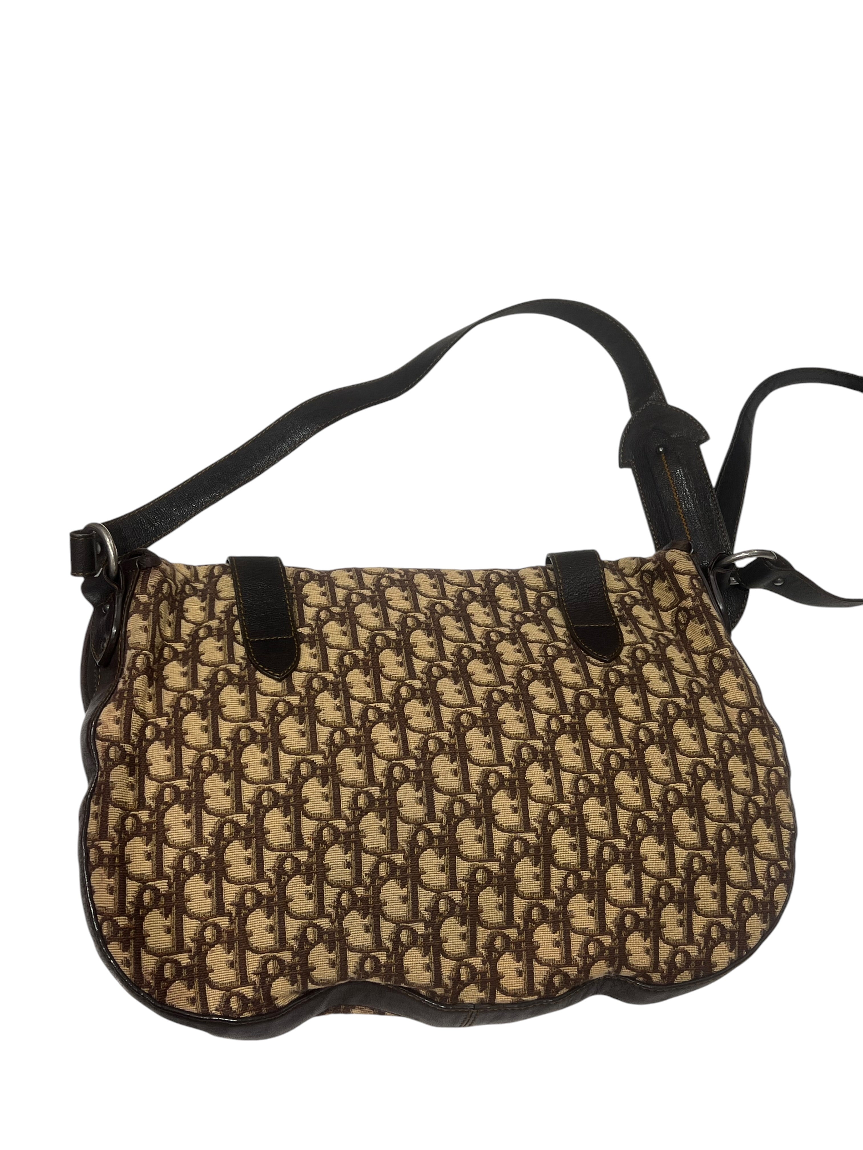 Christian Dior - besace trotter toile oblique