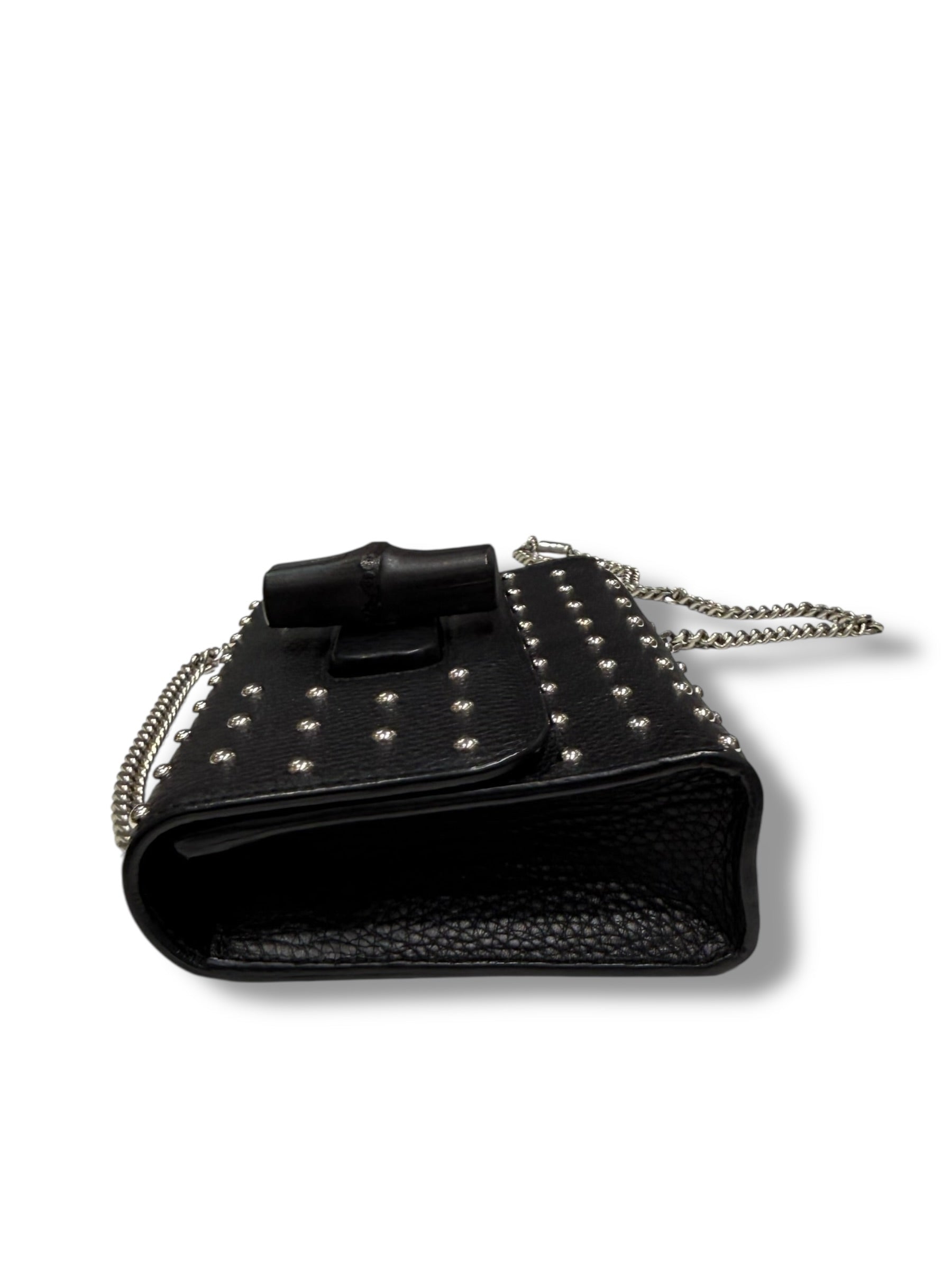 Sac Gucci Miss Bambou Stud Noir | Les Folies d’Eugénie