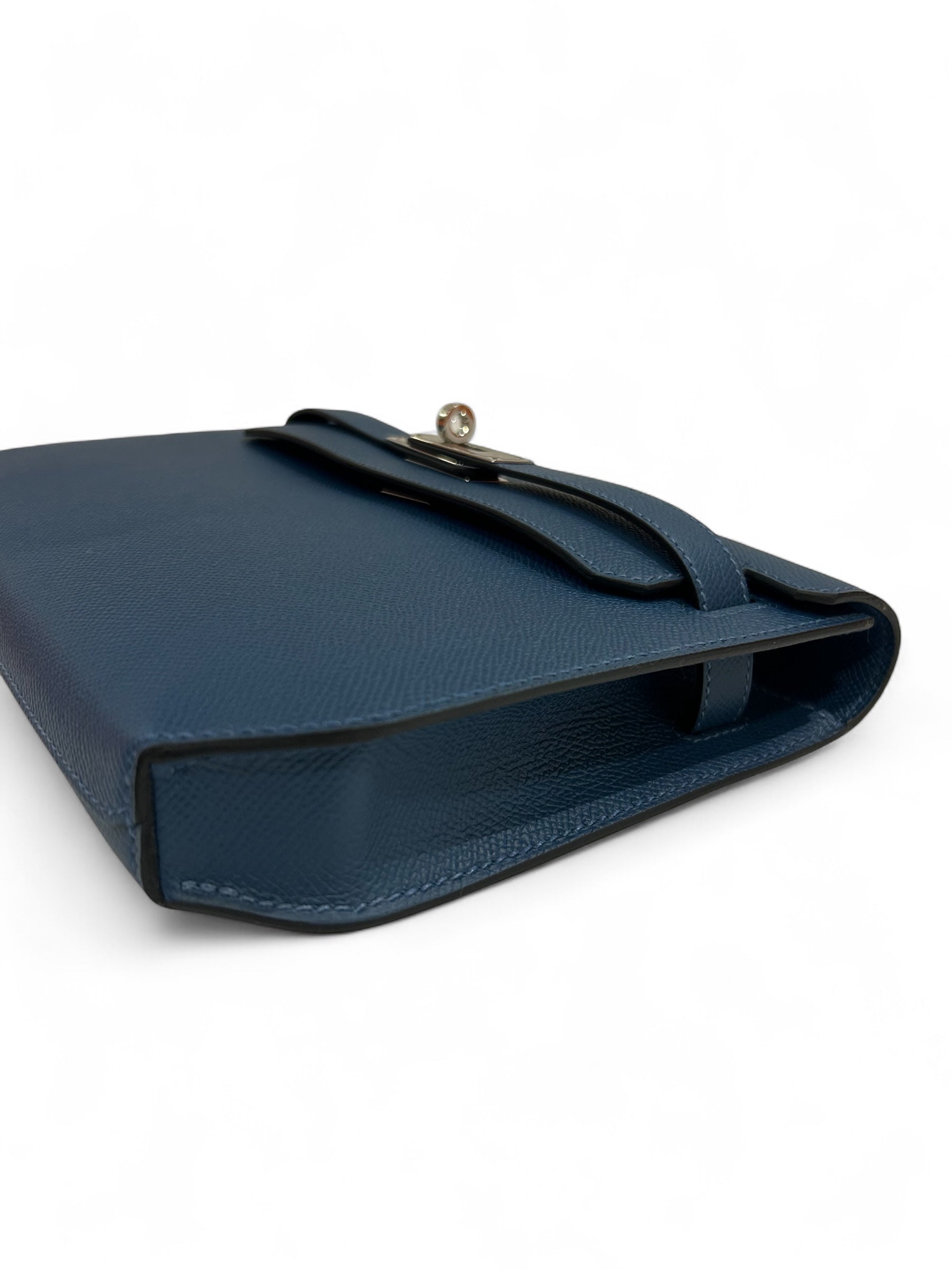 Hermès - Borsa Kelly Dépêches 25 Deep Blue