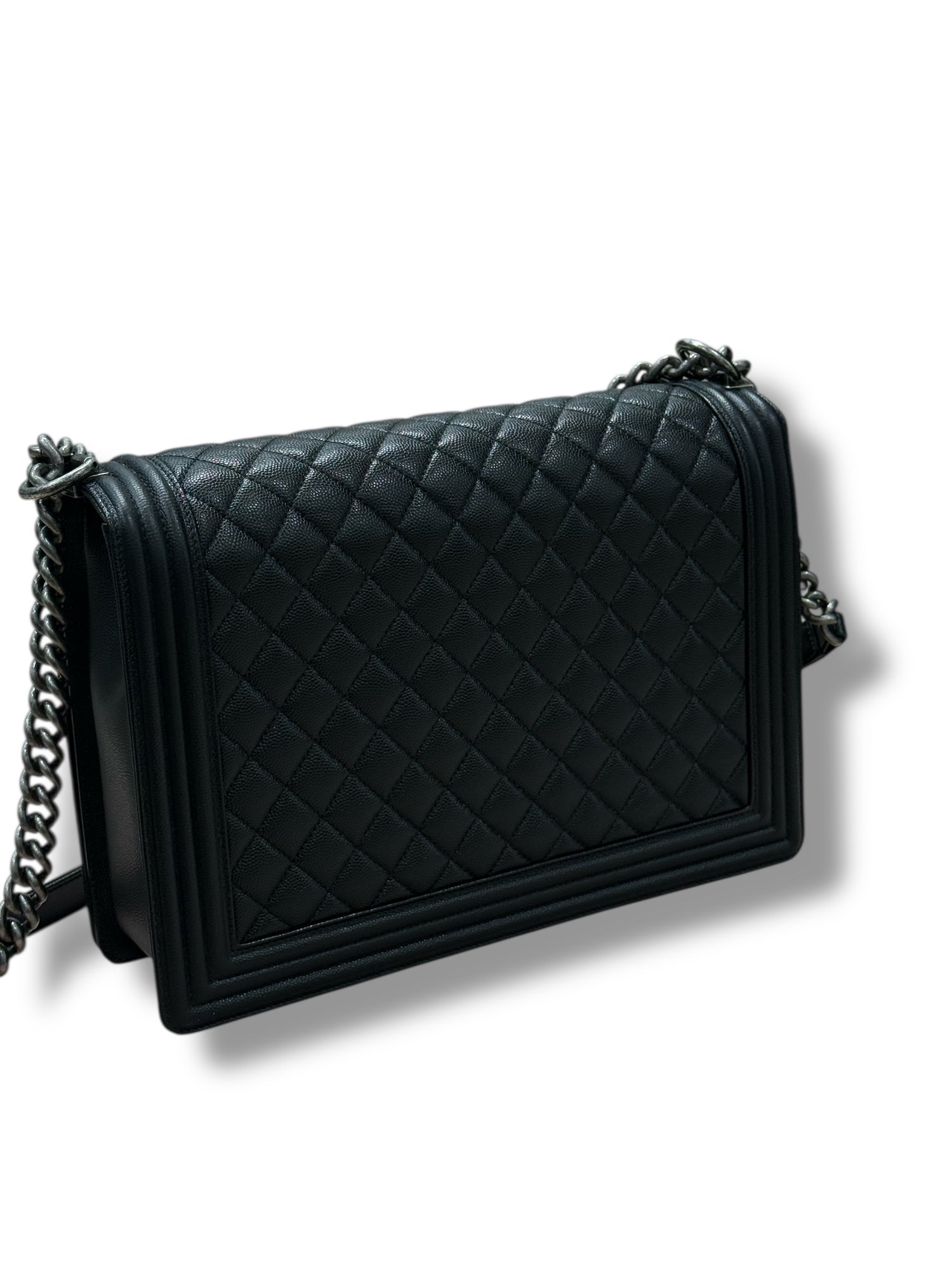Chanel - Sac Maxi Boy Ruthénium