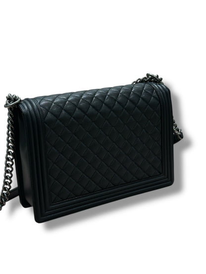 Chanel - Sac Maxi Boy Ruthénium