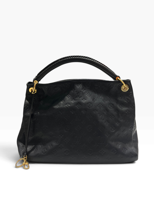 Louis Vuitton - sac Artsy cuir empreinte bleu navy
